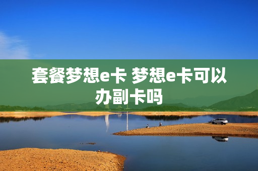 套餐梦想e卡 梦想e卡可以办副卡吗