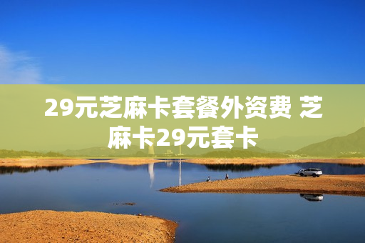 29元芝麻卡套餐外资费 芝麻卡29元套卡