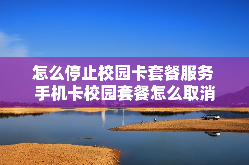 怎么停止校园卡套餐服务 手机卡校园套餐怎么取消
