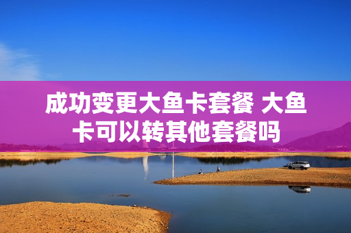 成功变更大鱼卡套餐 大鱼卡可以转其他套餐吗