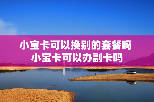 小宝卡可以换别的套餐吗 小宝卡可以办副卡吗