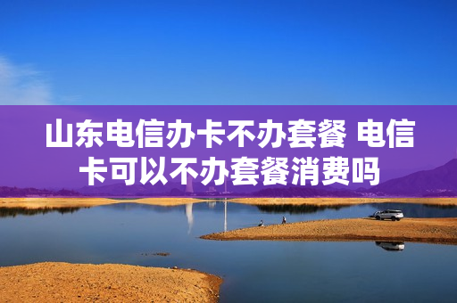 山东电信办卡不办套餐 电信卡可以不办套餐消费吗