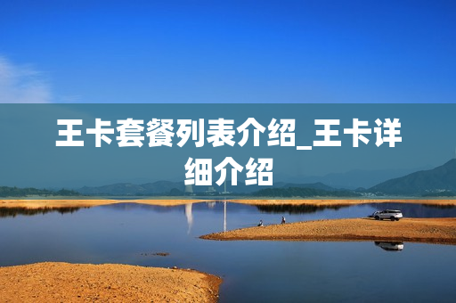 王卡套餐列表介绍_王卡详细介绍