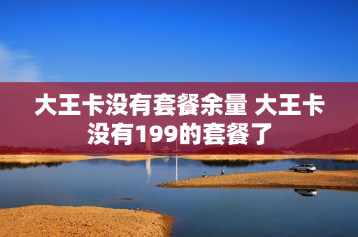 大王卡没有套餐余量 大王卡没有199的套餐了