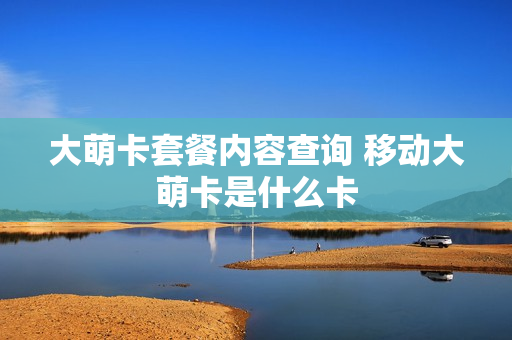 大萌卡套餐内容查询 移动大萌卡是什么卡