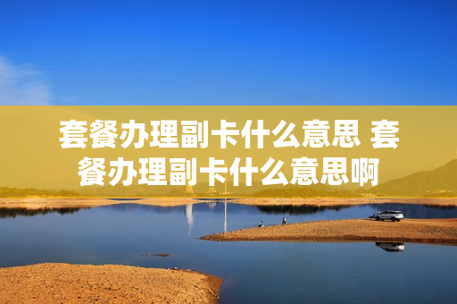 套餐办理副卡什么意思 套餐办理副卡什么意思啊