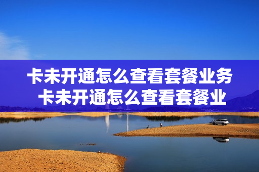 卡未开通怎么查看套餐业务 卡未开通怎么查看套餐业务记录