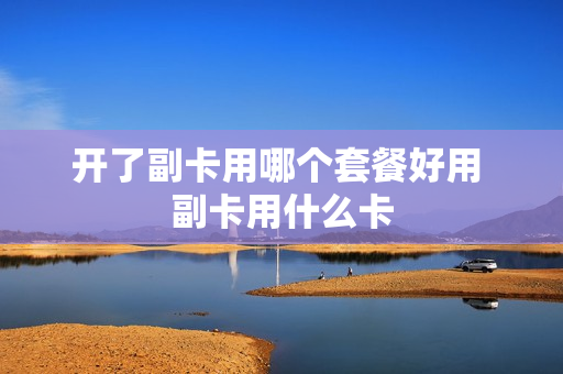 开了副卡用哪个套餐好用 副卡用什么卡