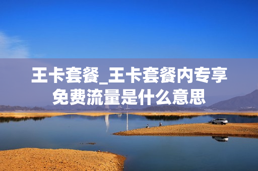 王卡套餐_王卡套餐内专享免费流量是什么意思