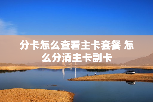 分卡怎么查看主卡套餐 怎么分清主卡副卡