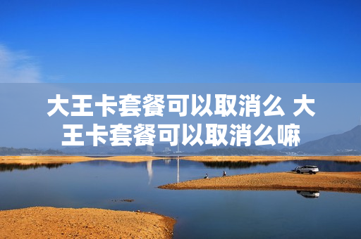 大王卡套餐可以取消么 大王卡套餐可以取消么嘛