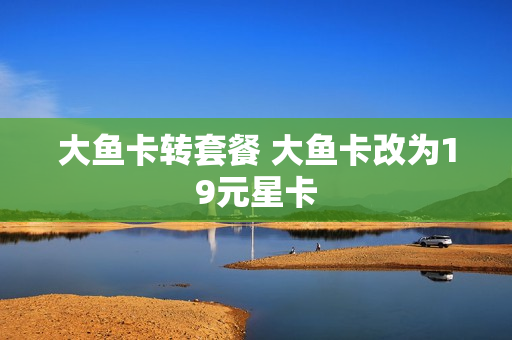 大鱼卡转套餐 大鱼卡改为19元星卡