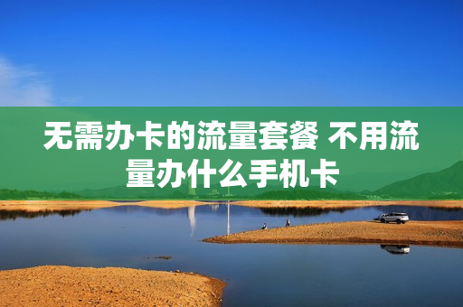 无需办卡的流量套餐 不用流量办什么手机卡