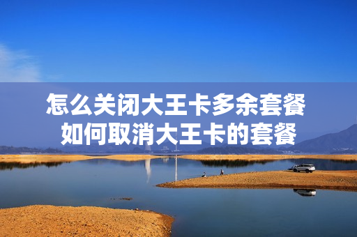 怎么关闭大王卡多余套餐 如何取消大王卡的套餐