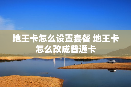 地王卡怎么设置套餐 地王卡怎么改成普通卡