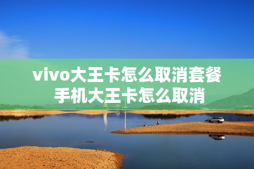 vivo大王卡怎么取消套餐 手机大王卡怎么取消