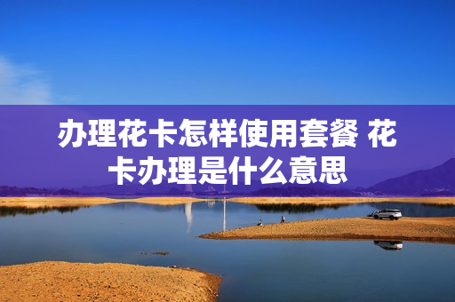 办理花卡怎样使用套餐 花卡办理是什么意思