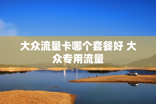 大众流量卡哪个套餐好 大众专用流量