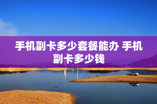 手机副卡多少套餐能办 手机副卡多少钱