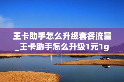 王卡助手怎么升级套餐流量_王卡助手怎么升级1元1g流量
