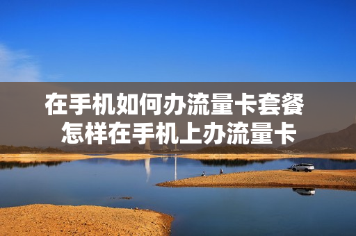 在手机如何办流量卡套餐 怎样在手机上办流量卡