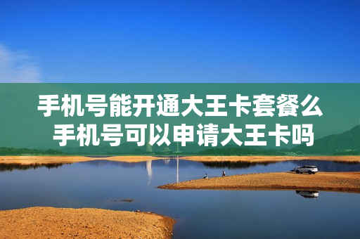 手机号能开通大王卡套餐么 手机号可以申请大王卡吗