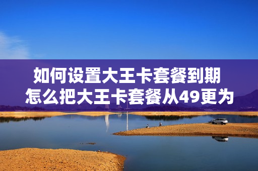 如何设置大王卡套餐到期 怎么把大王卡套餐从49更为19