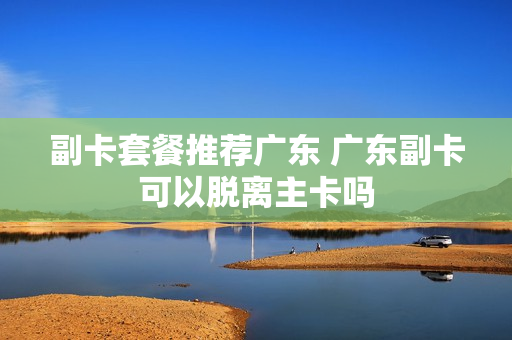 副卡套餐推荐广东 广东副卡可以脱离主卡吗