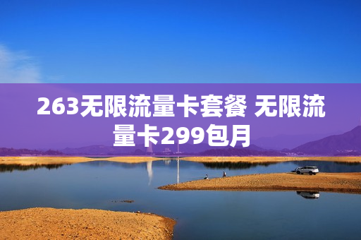 263无限流量卡套餐 无限流量卡299包月
