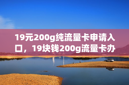 19元200g纯流量卡申请入口，19块钱200g流量卡办理是真的吗(19元300g流量卡)
