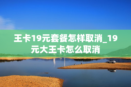 王卡19元套餐怎样取消_19元大王卡怎么取消