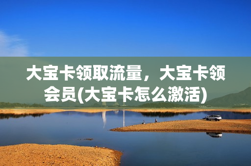 大宝卡领取流量，大宝卡领会员(大宝卡怎么激活)