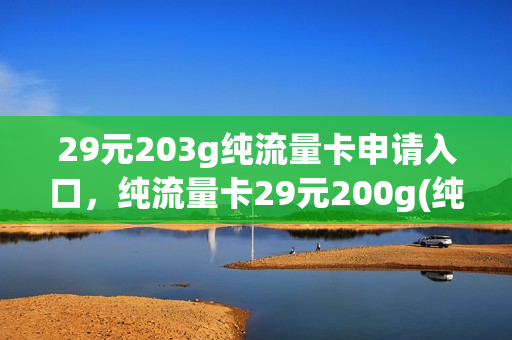 29元203g纯流量卡申请入口，纯流量卡29元200g(纯流量卡29元100g到底是不是真的)