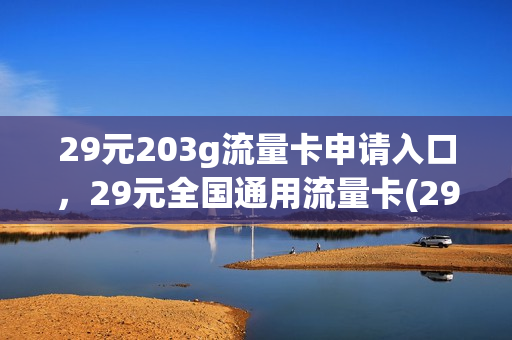 29元203g流量卡申请入口，29元全国通用流量卡(29元流量卡怎么办)