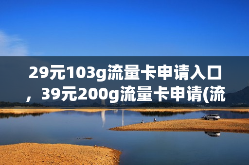 29元103g流量卡申请入口，39元200g流量卡申请(流量卡29.9元200g)