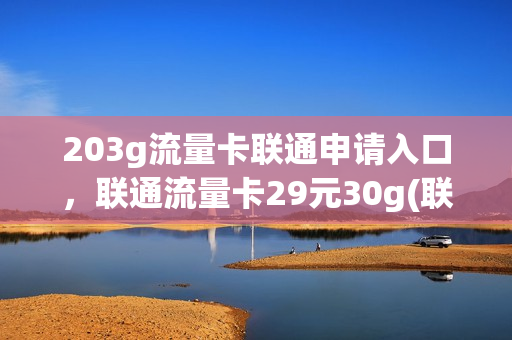 203g流量卡联通申请入口，联通流量卡29元30g(联通流量卡39元200g免费申请)