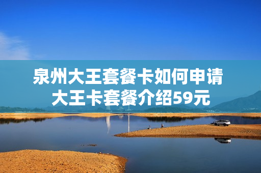 泉州大王套餐卡如何申请 大王卡套餐介绍59元