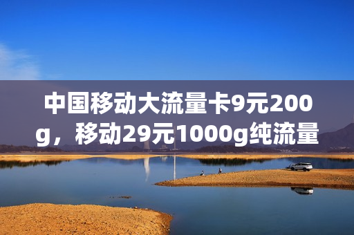 中国移动大流量卡9元200g，移动29元1000g纯流量卡(移动29元500g流量卡)