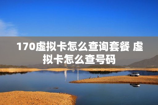 170虚拟卡怎么查询套餐 虚拟卡怎么查号码
