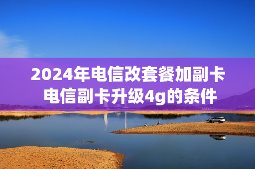 2024年电信改套餐加副卡 电信副卡升级4g的条件