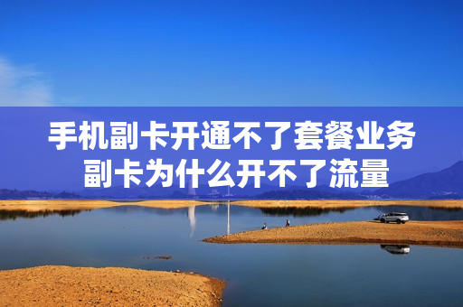 手机副卡开通不了套餐业务 副卡为什么开不了流量