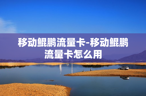 移动鲲鹏流量卡-移动鲲鹏流量卡怎么用
