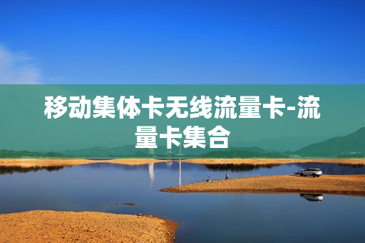 移动集体卡无线流量卡-流量卡集合