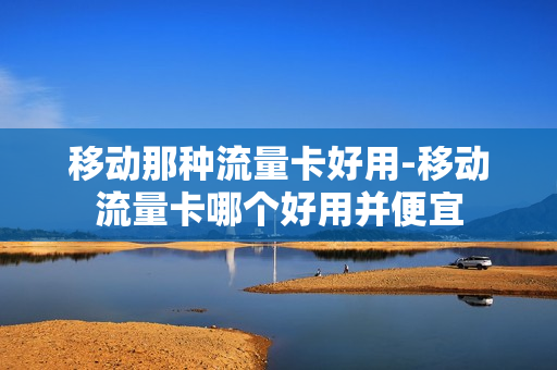 移动那种流量卡好用-移动流量卡哪个好用并便宜