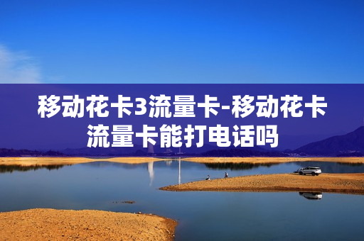 移动花卡3流量卡-移动花卡流量卡能打电话吗