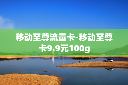 移动至尊流量卡-移动至尊卡9.9元100g