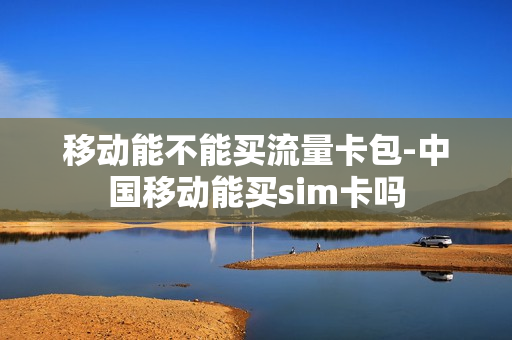 移动能不能买流量卡包-中国移动能买sim卡吗