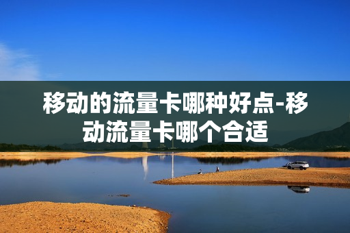 移动的流量卡哪种好点-移动流量卡哪个合适