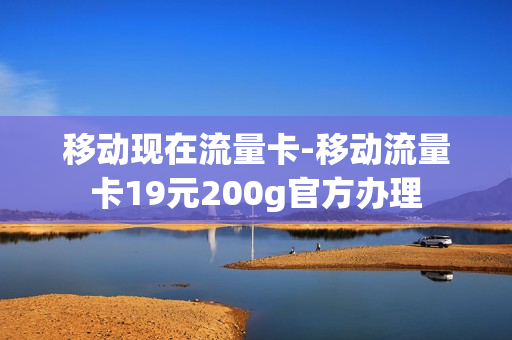 移动现在流量卡-移动流量卡19元200g官方办理