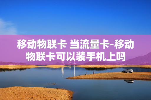 移动物联卡 当流量卡-移动物联卡可以装手机上吗
